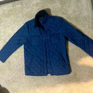 Nordstrom lightweight puffy jacket button up. Side pockets and inside pocket.
